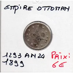 Empire Ottoman 1 Kurus 1293 AH an 24 - 1899 Sup, KM.735 Abdul Hamid II