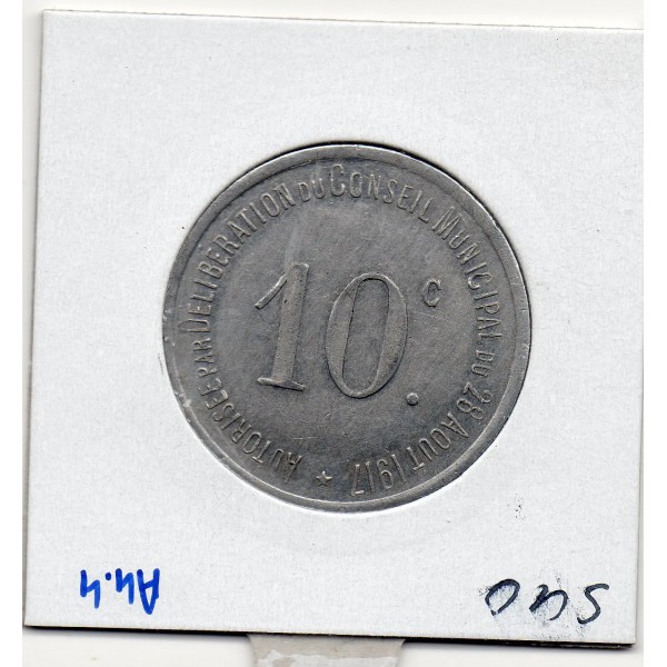 Thiviers 10 centimes Union des commerçants, 1917 Sup-