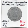 Herault 25 centimes Syndicat d'alimentation de gros, 1921 Sup