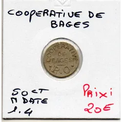 Bages 50 centimes Coopérative, Sup