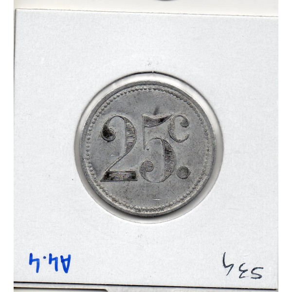 Sannois 25 centimes Union du commerce et de l'industrie, 1920 Sup