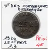Dunkerque 25 centimes St des Commerçants, 1920 TTB fer