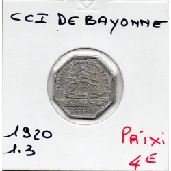Bayonne 10 centimes 1920 Sup de la chambre de commerce