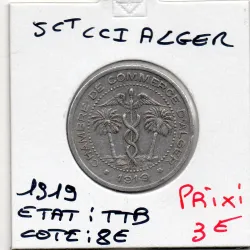 Algerie Chambre commerce Alger 5 centimes 1919 TTB, Lec 129 pièce de monnaie
