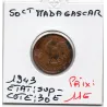 Madagascar 50 centimes 1943 Sup-, Lec.93 Coq france libre