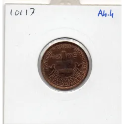 Madagascar 50 centimes 1943 Sup-, Lec.93 Coq france libre