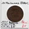 Maroc 10 Mouzounas 1321 AH -1903 Berlin TTB, Lec 86 pièce de monnaie
