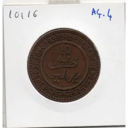 Maroc 10 Mouzounas 1321 AH -1903 Berlin TTB, Lec 86 pièce de monnaie