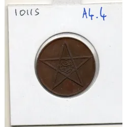 Maroc 5 Mouzounas 1340 AH -1921 Poissy TTB+, Lec 69 pièce de monnaie