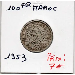 Maroc 100 francs 1372 AH -1953 TTB, Lec 288 pièce de monnaie