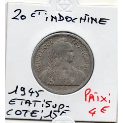 Indochine 20 cents 1945 Sup-, Lec.251