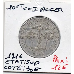 Algerie Chambre commerce Alger 10 centimes 1916 Sup, Lec 135
