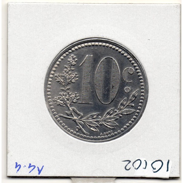 Algerie Chambre commerce Alger 10 centimes 1921 Sup+, Lec 143