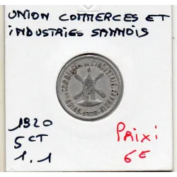 Sannois 5 centimes Union du commerce et de l'industrie, 1920 TTB