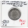 Falaise 10 centimes union Commerciale, 1922 Sup