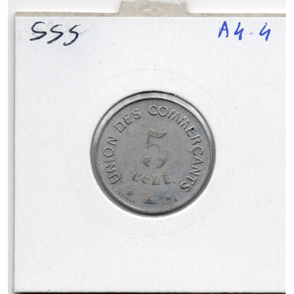 Carcasonne 5 centimes Union des commerçants, 1917 Spl