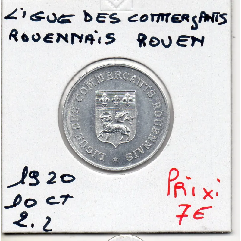 Rouen 10 centimes Ligue des commerçants rouennais, 1920 FDC Rouen 10 centimes Ligue des commerçants rouennais, 1920 FDC