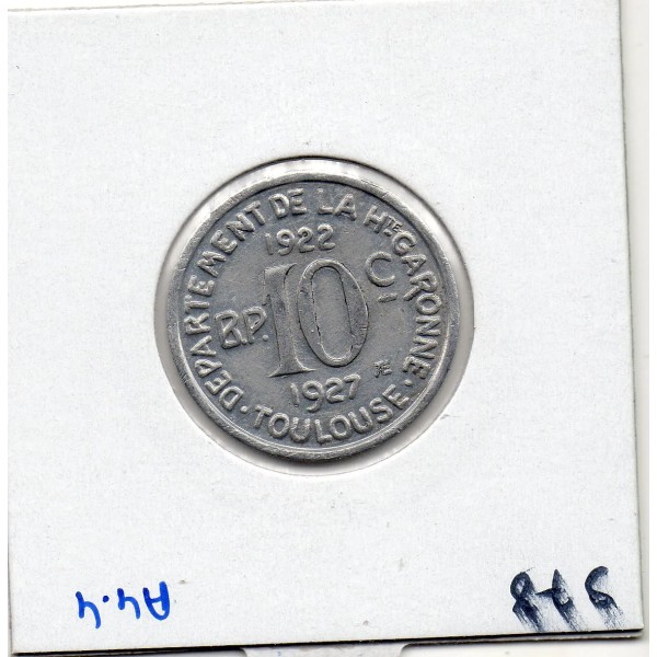 Toulouse 10 centimes union Latine comité du Sud Ouest, 1922-1927 Spl