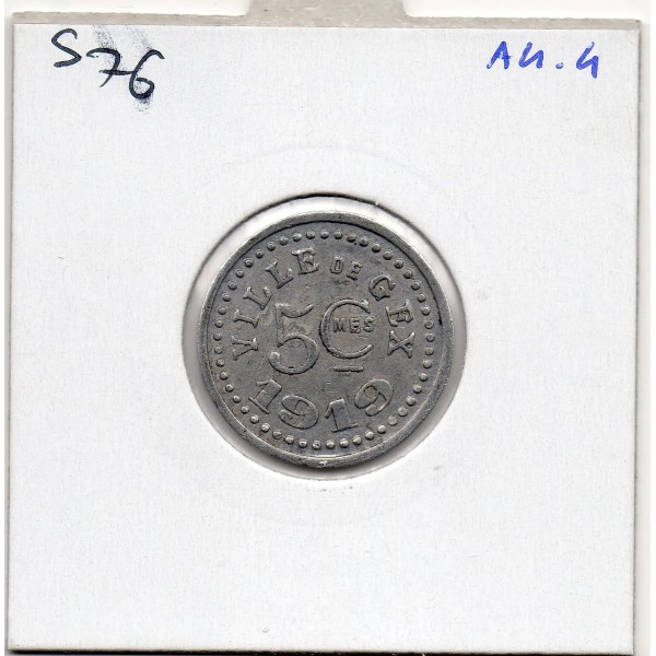 Gex 5 centimes Ville, 1919 Sup