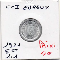 Evreux 5 centimes 1921 Spl de la chambre de commerce