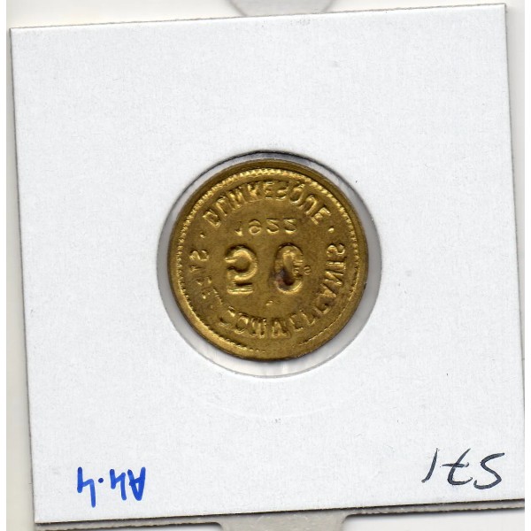 Dunkerque 5 centimes St des Commerçants, 1922 Sup laiton