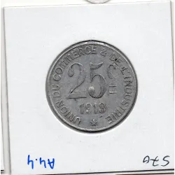 Poissy 25 centimes Union du commerce et de l'industrie, 1918 Sup