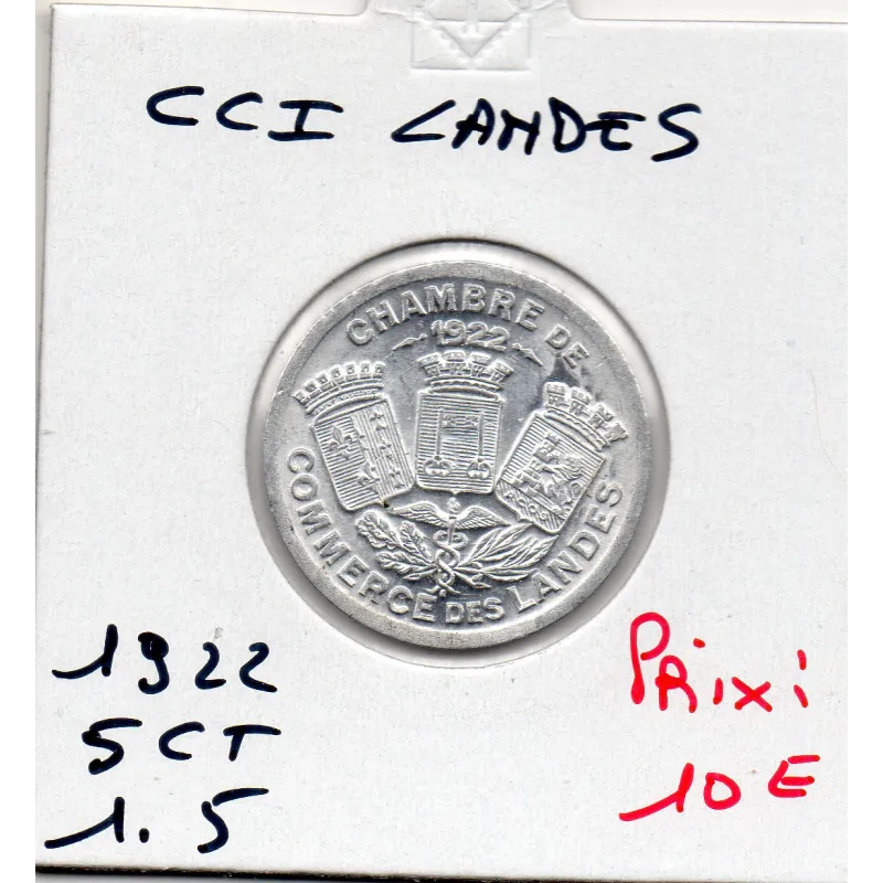 Landes 5 centimes 1922 FDC de la chambre de commerce Landes 5 centimes 1922 FDC de la chambre de commerce