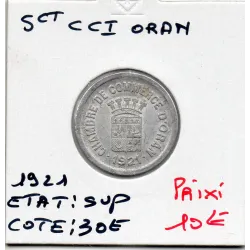 Algerie Chambre commerce Oran 5 centimes 1921 Sup, Lec.314a