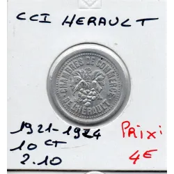 Herault 10 centimes 1921-1924 Spl de la chambre de commerce
