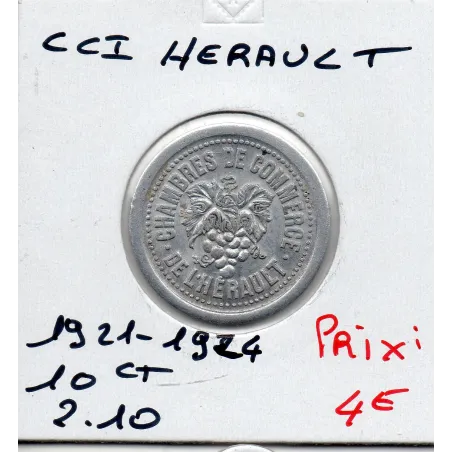 Herault 10 centimes 1921-1924 Spl de la chambre de commerce