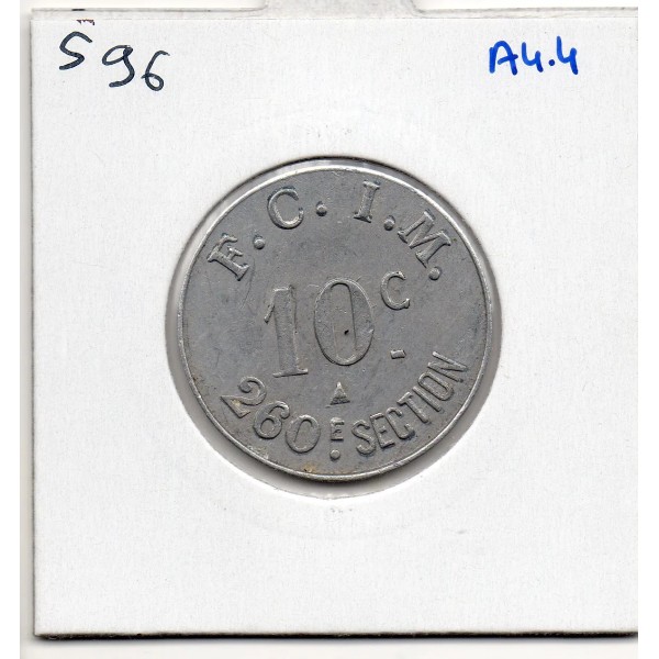 Salins-Les-Bains 10 centimes FCIM 260e Section, 1922 Sup