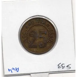 Aubenas 25 centimes SOC ARD TRAM ELEC, Sup