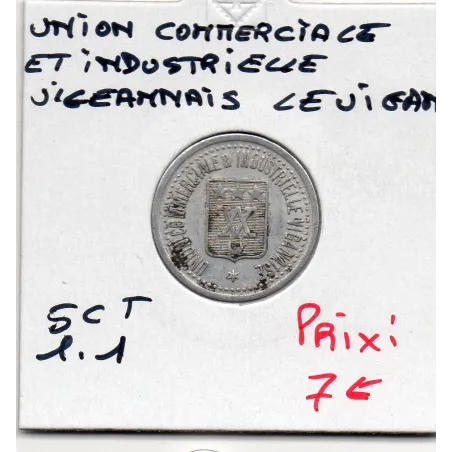 Le Vigan 5 centimes Union commerciale et industrielle, Sup