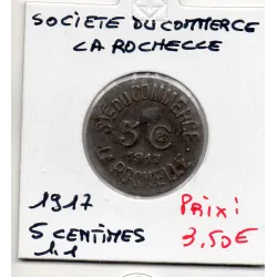 La Rochelle 5 centimes société du Commerce, 1917 TTB