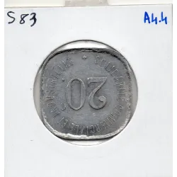 Neuilly sur seine 20 centimes Solidarité commerciale et industrielle, 1918 Sup