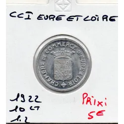 Eure et loire 10 centimes 1922 Spl de la chambre de commerce
