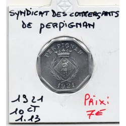 Perpignan 10 centimes chambre syndicale des commercants, 1921 FDC