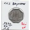 Bayonne 50 centimes 1920 Sup de la chambre de commerce