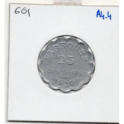 Narbonne 25 centimes 1920 Spl de la chambre de commerce
