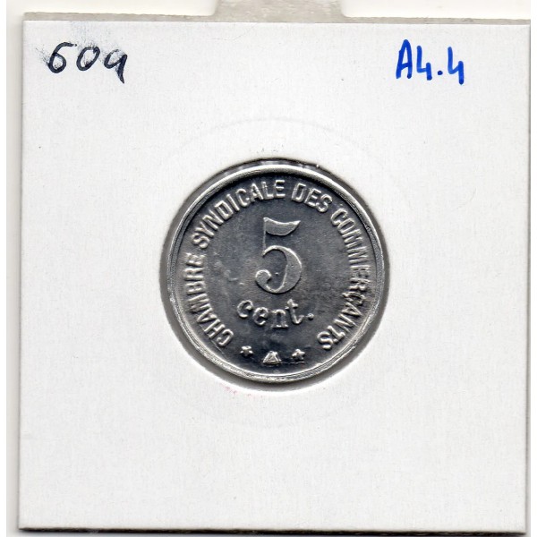 Perpignan 5 centimes chambre syndicale des commercants, 1921 Spl