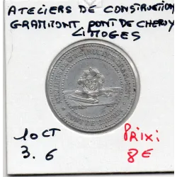 Limoges 10 centimes atelier de construction Grammont, Sup