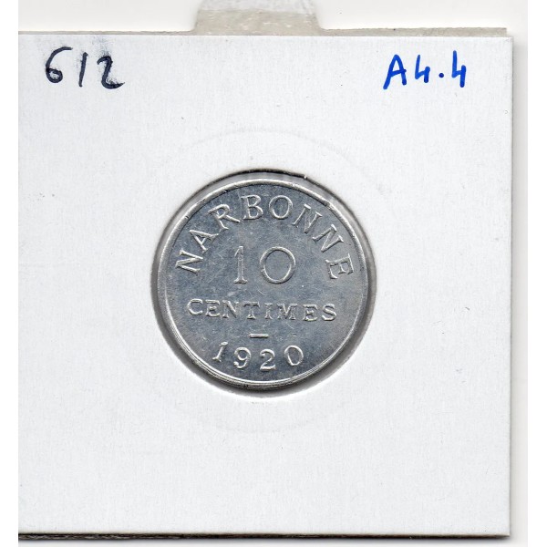 Narbonne 10 centimes 1920 Sup de la chambre de commerce