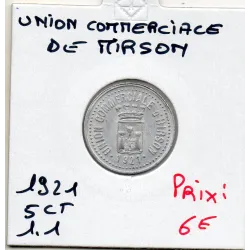 Hirson 5 centimes Union commerciale, 1921 Spl