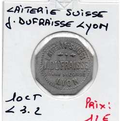 Lyon 10 centimes Laiterie Suisse J. Dufraisse, Sup
