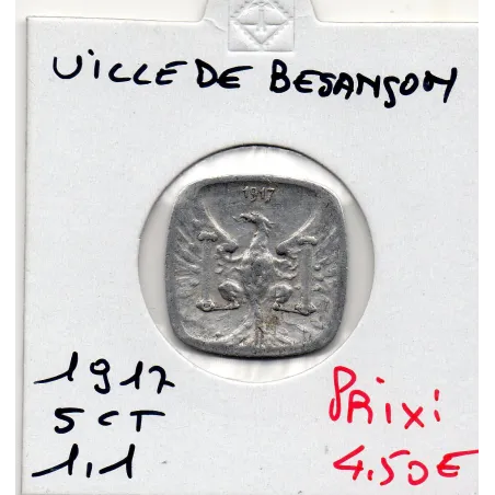 Besançon 5 centimes Ville, 1917 Sup