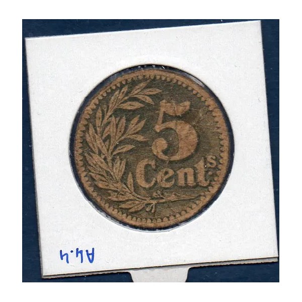 Bon Banque d'émission Lille 5 centimes, TB, 1915 Pirot 59-3058 Billet