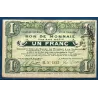 Bon ville Roubaix et Tourcoing 1 franc, TB, 20.7.1917 Pirot 59-2174 Billet