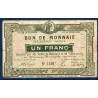 Bon ville Roubaix et Tourcoing 1 franc, B, ND Pirot 59-2058 Billet