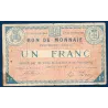 Bon ville Roubaix et Tourcoing 1 franc, B, 8.1915 Pirot 59-2056 Billet
