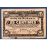 Bon ville Roubaix et Tourcoing 25 centimes, TB, 16.12.1916 Pirot 59-2128 Billet